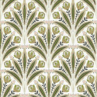 Обои - Clarke and Clarke - ATTINGHAM - SAGE/BLUSH - W0193/04