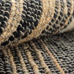 Индийский ковёр из джута — JUTE — 1564-N.BLK-WHITE