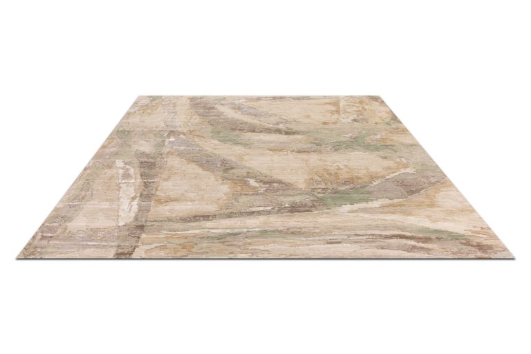 Индийский ковёр из шерсти и бамбуковый шёлк — ERMANNO Collection — SP-23-GRN