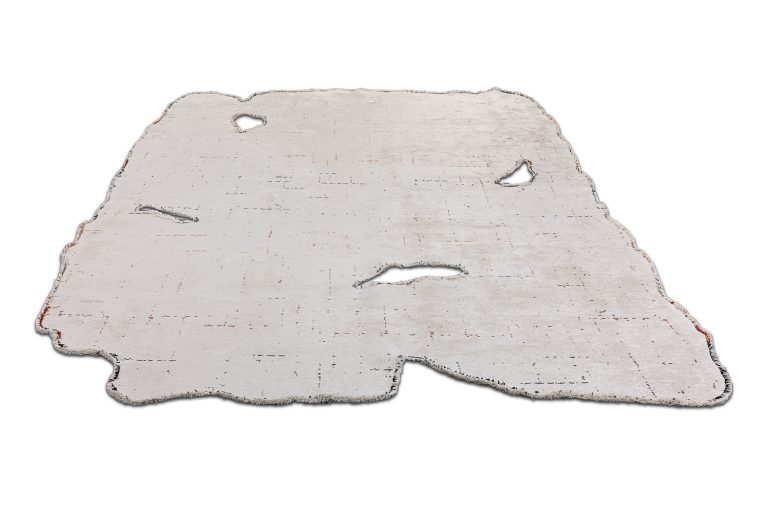 Турецкий ковёр из хлопка и вискозы и полиэстера — AMORPH — 8003-RUST — CHARCOAL — ECRU