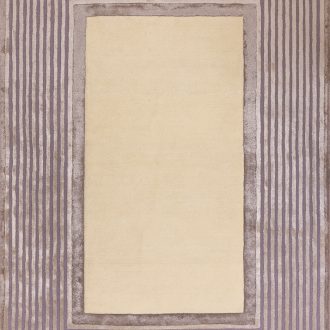 Индийский ковёр из шерсти и арт-шёлка и хлопка - BORDER ART - BDA_RN_BORDER-3(Thick Lines) - 165 x 235