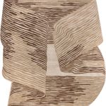 Индийский ковёр из шерсти и хлопка и арт-шёлка - LUCIO - LUO_RN_TOP262-AWHITE-TBROWN - 244 x 345