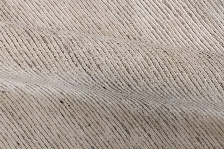 Индийский ковёр из шёлка и шерсти и хлопка — BLANC DE BLANCS — KERES-NAT-SAND
