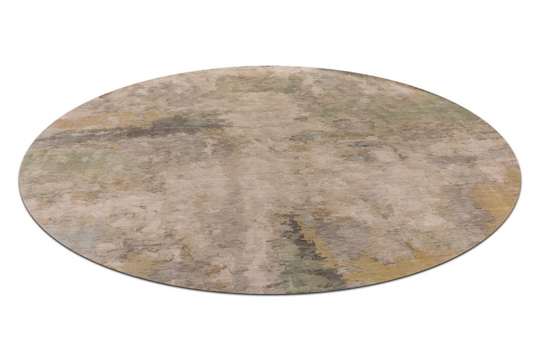 Индийский ковёр из шерсти и модал — WESTWOOD — ENG-72-AGN(Round)