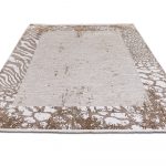 Турецкий ковёр из бамбуковый шёлк и акрила — MOCCA BAUNTY — J1075A-WHT-BRN
