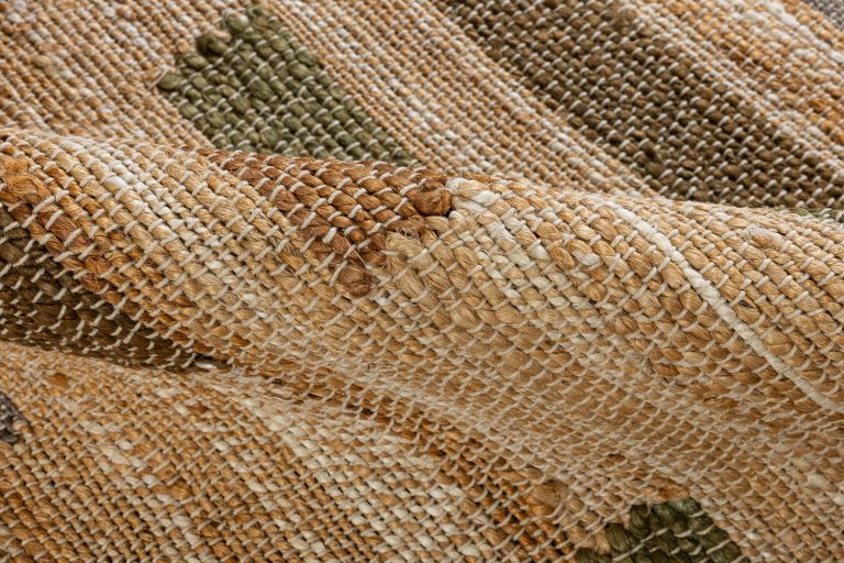 Индийский ковёр из джута — JUTE — 1563-LT.BRN-N.WHITE-G.RUST