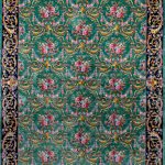 Иранский ковёр из шёлка и модал - MASTERPIECE QUM - MAQU_M_043-21-PROVENCE-GREEN - 197 x 300