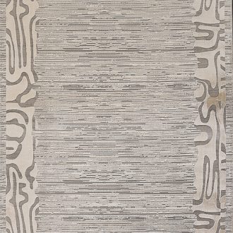 Турецкий ковёр из эвкалиптовый шёлк и акрила - Kelly Crown - KLCRO_M_H356CF-LGRY-CRE(Runner) - 100 x 300