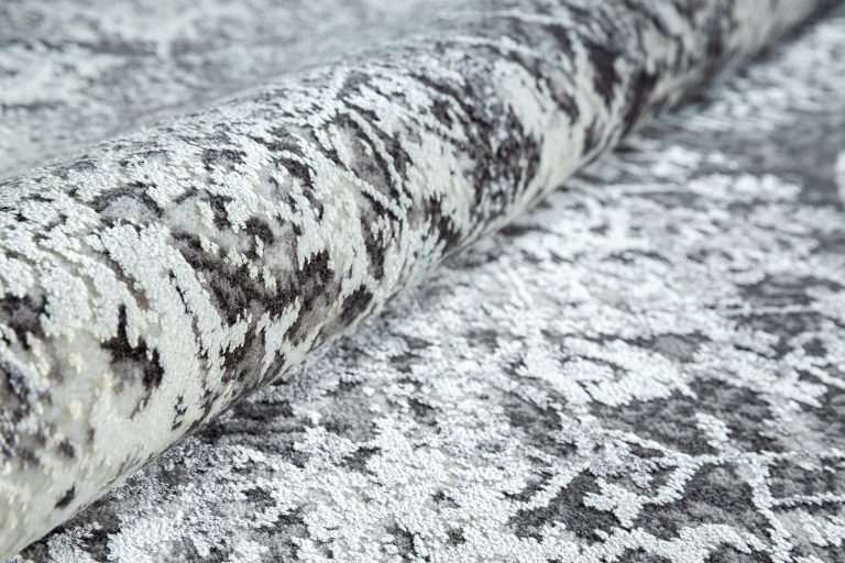 Турецкий ковёр из эвкалиптовый шёлк и акрила — VERANO — 9338A-GREY-CREAM