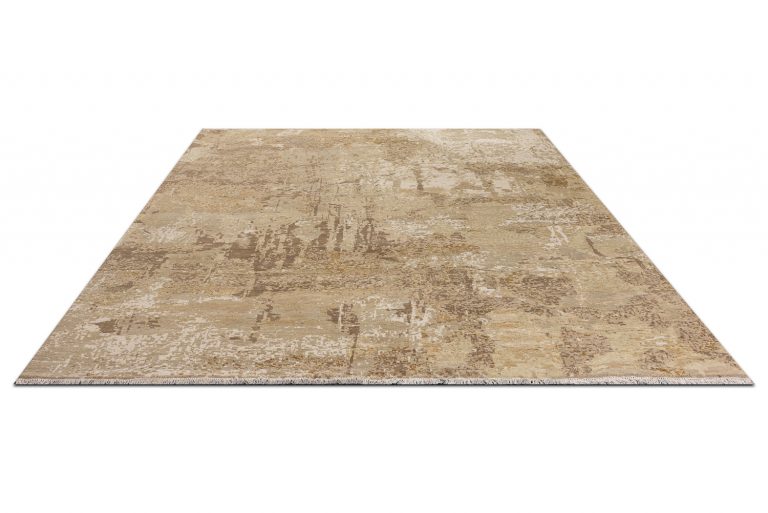 Индийский ковёр из шерсти и шёлка — WEST HOLLYWOOD — CE9508-238-CAMEL
