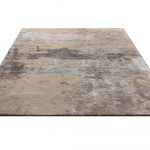 Турецкий ковёр из хлопка и вискозы и полиэстера — MARQUISE Collection — LUSH BLUE- BEIGE-CHARCOAL