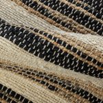 Индийский ковёр из джута — JUTE — 1564-N.BLK-WHITE