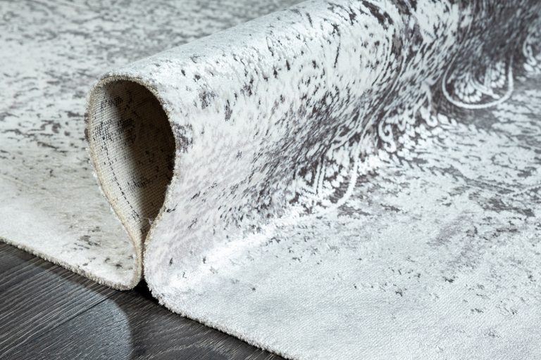 Турецкий ковёр из эвкалиптовый шёлк и акрила — VERANO — 9338A-GREY-CREAM