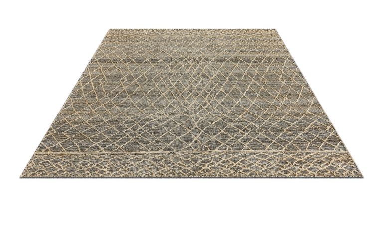 Индийский ковёр из джута и шерсти — JUTE — 1405-CREAM
