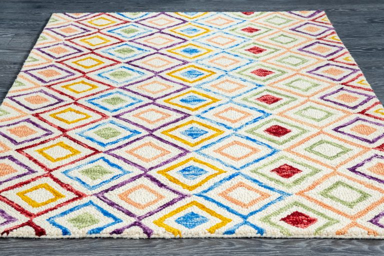 Индийский ковёр из шерсти — VIBRANT — VIB01-IVORY