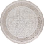 Турецкий ковёр из эвкалиптовый шёлк и акрила - SEMERKANT - SEM_M_PC93A-BEJ(Round) - 300 x 300