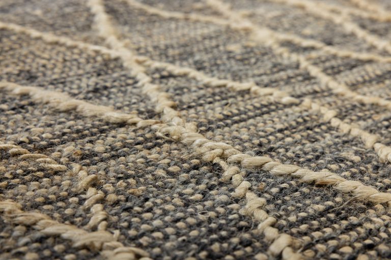 Индийский ковёр из джута и шерсти — JUTE — 1405-CREAM