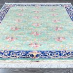 Иранский ковёр из шёлка и модал — MASTERPIECE QUM — 043-21-PROVENCE-GREEN