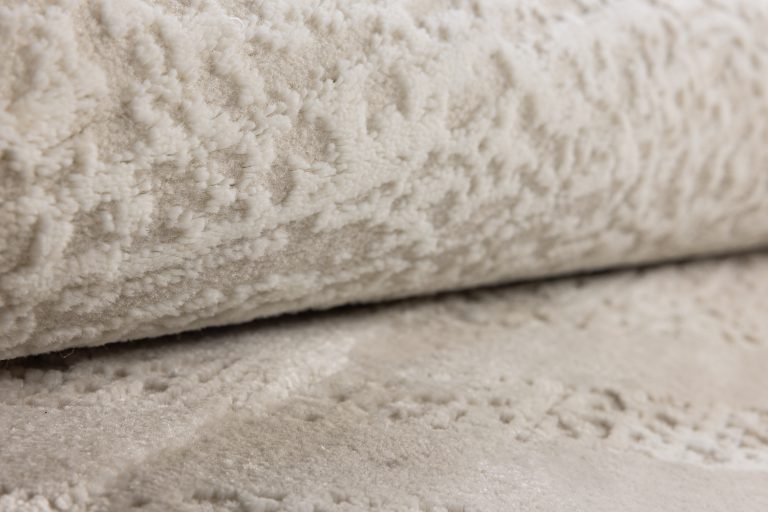 Турецкий ковёр из полипропилен и полиэстера — MOON — 6489A-CREAM-L.GREY(Round)