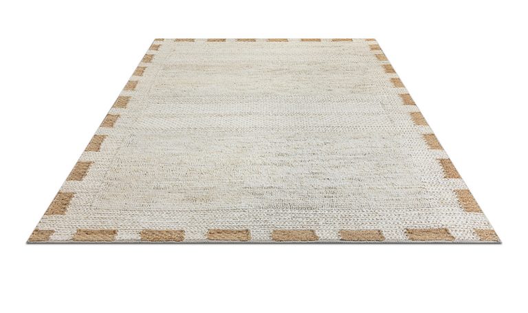 Индийский ковёр из джута — JUTE MODERN — ZA581-N.WHITE