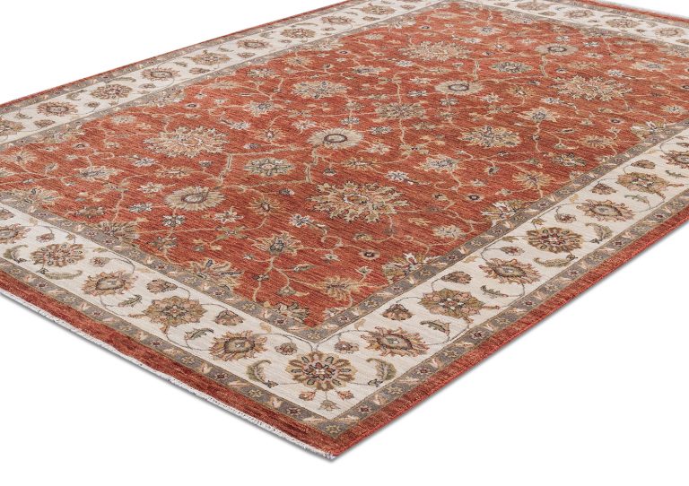 Индийский ковёр из шерсти — HIGHT TWIST — KHT100-RUS-CRE