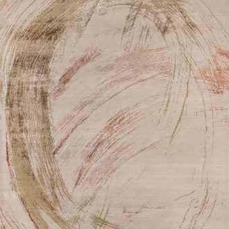 Индийский ковёр из шерсти и арт-шёлка - CHAOS THEORY - CHTH_R_ESK360-A.WHITE-PEACH - 300 x 395