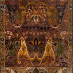 Индийский ковёр из шерсти - ZIEGLER VINTAGE - ZIEV_R_AC228-PINK-MIX(370x442) - 370 x 442