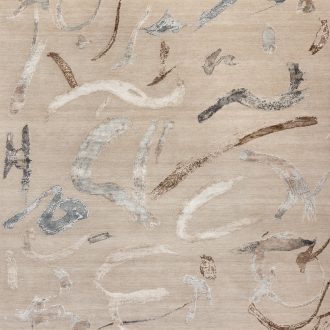 Индийский ковёр из шерсти и бамбуковый шёлк и хлопка - CHAOS THEORY - CHTH_R_ESK434-AWHITE-CGREY - 254 x 351