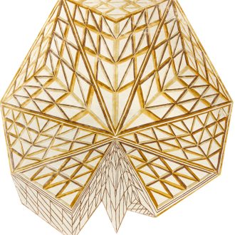 Индийский ковёр из шерсти и арт-шёлка - Art de Vivre by DETALI - ADVD_RN_design Victoria Mikhno «INTRICATE BEIGE» - 250 x 250