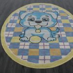 Индийский ковёр из хлопка — HAPPY DAY — HX5-0L-BLU-GRN(Oval)