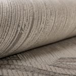 Турецкий ковёр из эвкалиптовый шёлк и акрила — Kelly Crown — H355CF-LGRY-CRE(Round)