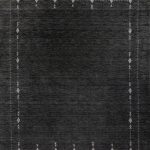 Индийский ковёр из шерсти - LOURIBUFF - LOUR_R_CHARCOAL-76 - 300 x 400