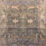 Индийский ковёр из шёлка и шерсти и хлопка - VINTAGE SILK - VIN_R_AJ450-BLACK-MIX(231x313) - 231 x 313