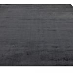 Индийский ковёр из арт-шёлка и хлопка — CROSS SPECIAL — D110-CHARCOAL-BLACK