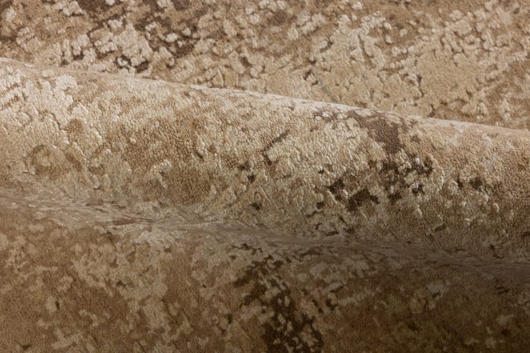 Индийский ковёр из шерсти и шёлка — WEST HOLLYWOOD — CE9453-BEIGE-CAMEL