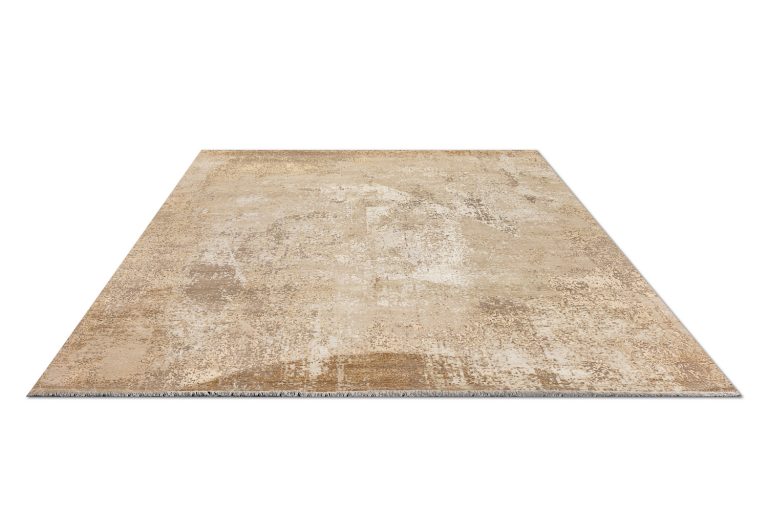 Индийский ковёр из шерсти и шёлка — WEST HOLLYWOOD — CE9453-BEIGE-CAMEL