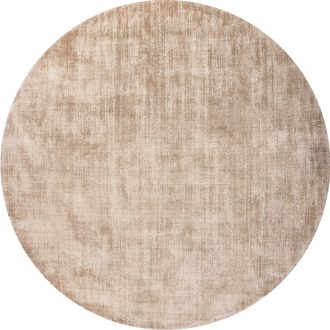Индийский ковёр из арт-шёлка и хлопка - CROSS SPEСIAL - CRSP_R_A037-LT.BEIGE(Round) - 250 x 250