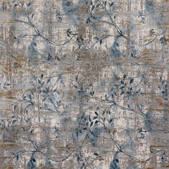 Турецкий ковёр из эвкалиптовый шёлк и акрила - VAN CLIFF - VC_M_5985A-GRY-DBLU - 400 x 600