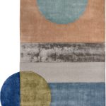 Индийский ковёр из шерсти и хлопка и арт-шёлка - IRREGULAR - IRG_RN_TNQ1105-P.TINT-S.L.BLUE - 198 x 300