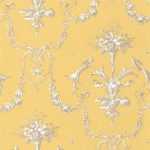 Обои - Casadeco - LES BELLES TOILES DE JOUY - Corne d'abondance - Jaune soleil (арт. 87922524)