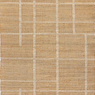 Индийский ковёр из джута - JUTE - JTE_R_ZA424-WHITE-NATURAL - 135 x 200