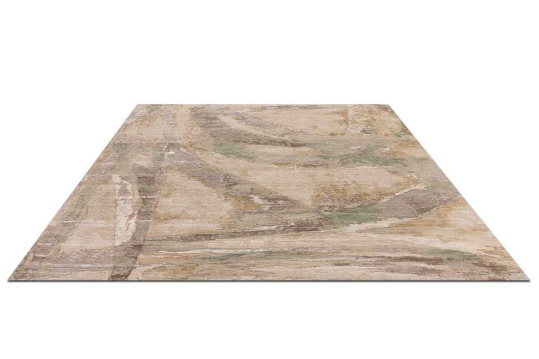 Индийский ковёр из шерсти и бамбуковый шёлк — ERMANNO Collection — SP-23-GRN