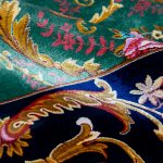 Иранский ковёр из шёлка и модал — MASTERPIECE QUM — 043-21-PROVENCE-GREEN