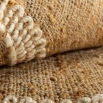Индийский ковёр из джута — JUTE — ZA424-WHITE-NATURAL