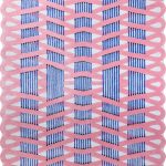 Индийский ковёр из шерсти и арт-шёлка и хлопка - IRREGULAR - IRG_RN_TOP-115-P.BLUE-P.BLUE - 198 x 300