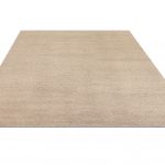 Индийский ковёр из шерсти и хлопка — BLANC DE BLANCS — PLAIN(AM)-TAUPE