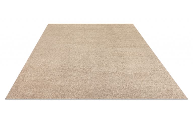 Индийский ковёр из шерсти и хлопка — BLANC DE BLANCS — PLAIN(AM)-TAUPE