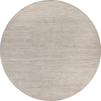 Индийский ковёр из шёлка и хлопка - BLANC DE BLANCS - BNC_R_KE2421-IVORY-BEIGE(Round) - 300 x 300