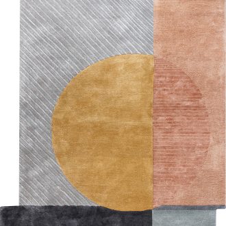 Индийский ковёр из шерсти и хлопка и арт-шёлка - IRREGULAR - IRG_RN_TNQ-1125-ASH-P.TINT - 198 x 300
