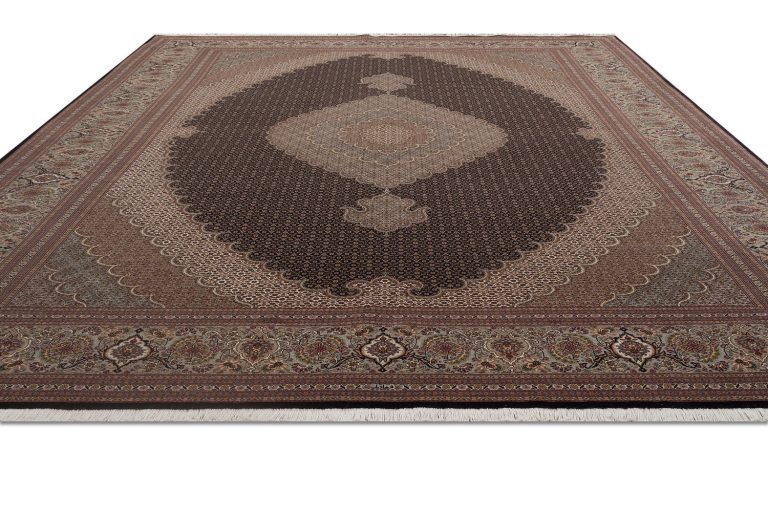 Иранский ковёр из шерсти и шёлка — TABRIZ MAHI — 900-37831-IR